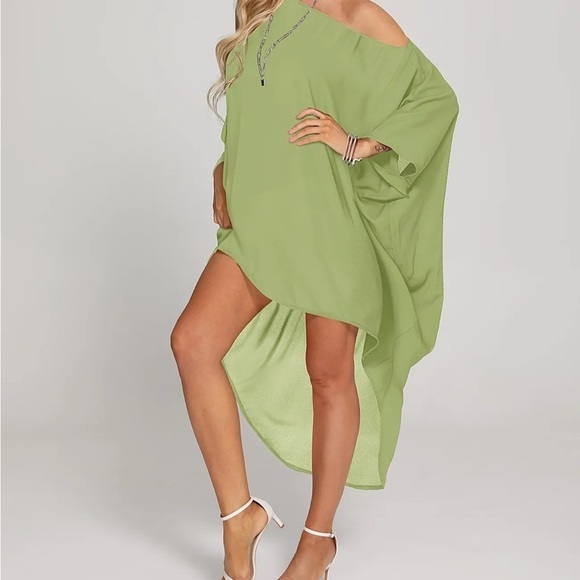 NEW One Shoulder Cover Up/Shirt - Picture 4 of 5